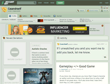Tablet Screenshot of casandraelf.deviantart.com