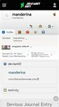 Mobile Screenshot of manderina.deviantart.com