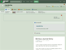 Tablet Screenshot of manderina.deviantart.com