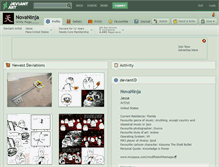 Tablet Screenshot of novaninja.deviantart.com