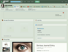 Tablet Screenshot of katwoman.deviantart.com