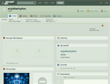 Tablet Screenshot of enjoitherhythm.deviantart.com