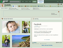 Tablet Screenshot of doodlebe.deviantart.com