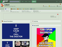 Tablet Screenshot of indiegrl.deviantart.com