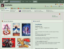 Tablet Screenshot of greyradian.deviantart.com