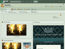 Tablet Screenshot of haruxxx.deviantart.com