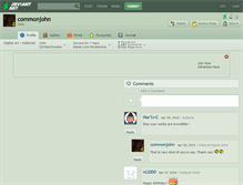 Tablet Screenshot of commonjohn.deviantart.com