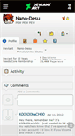 Mobile Screenshot of nano-desu.deviantart.com