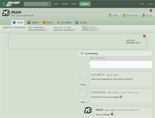Tablet Screenshot of mickm.deviantart.com