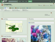 Tablet Screenshot of orangemelon.deviantart.com