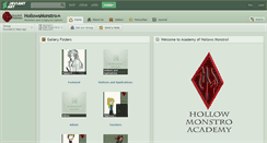 Desktop Screenshot of hollowsmonstro.deviantart.com