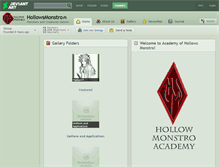 Tablet Screenshot of hollowsmonstro.deviantart.com