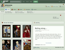 Tablet Screenshot of jesterpress.deviantart.com