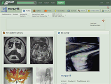 Tablet Screenshot of mcrguy18.deviantart.com