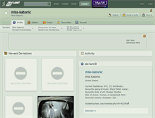 Tablet Screenshot of miss-katonic.deviantart.com