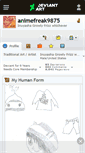 Mobile Screenshot of animefreak9875.deviantart.com