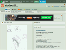 Tablet Screenshot of animefreak9875.deviantart.com