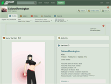 Tablet Screenshot of colonelremington.deviantart.com