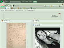 Tablet Screenshot of gabbythehedgehog.deviantart.com