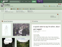 Tablet Screenshot of m-ellie-j.deviantart.com