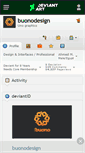 Mobile Screenshot of buonodesign.deviantart.com