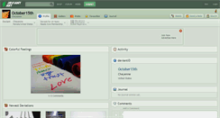 Desktop Screenshot of october15th.deviantart.com