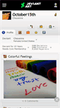 Mobile Screenshot of october15th.deviantart.com