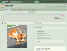 Tablet Screenshot of catgirl-zone.deviantart.com