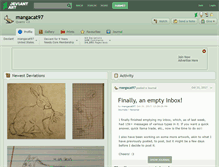 Tablet Screenshot of mangacat97.deviantart.com