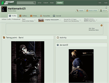 Tablet Screenshot of markiemark425.deviantart.com