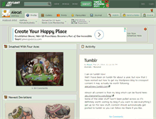 Tablet Screenshot of alecat.deviantart.com