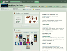 Tablet Screenshot of hawkfrost-fan-club.deviantart.com