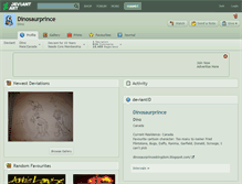 Tablet Screenshot of dinosaurprince.deviantart.com