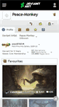 Mobile Screenshot of peace-monkey.deviantart.com