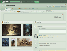 Tablet Screenshot of peace-monkey.deviantart.com