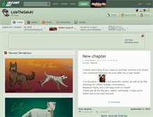 Tablet Screenshot of lolathesaluki.deviantart.com