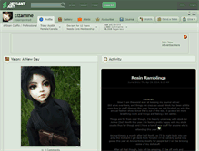 Tablet Screenshot of elzamine.deviantart.com