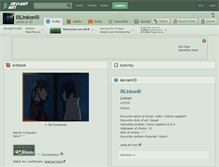 Tablet Screenshot of llllinkonlll.deviantart.com