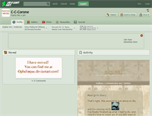 Tablet Screenshot of c-c-corone.deviantart.com