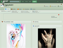 Tablet Screenshot of magicaldoll31.deviantart.com