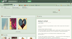 Desktop Screenshot of crimsonthreads.deviantart.com