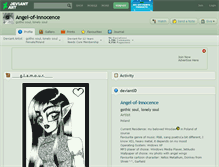 Tablet Screenshot of angel-of-innocence.deviantart.com