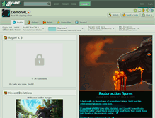 Tablet Screenshot of demonml.deviantart.com