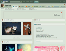 Tablet Screenshot of jadelyne.deviantart.com