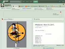 Tablet Screenshot of meesh23.deviantart.com