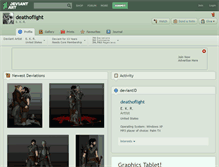 Tablet Screenshot of deathoflight.deviantart.com