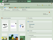 Tablet Screenshot of cosmoseth.deviantart.com