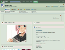 Tablet Screenshot of haruya-san.deviantart.com