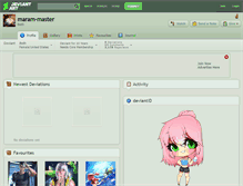 Tablet Screenshot of maram-master.deviantart.com