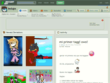 Tablet Screenshot of leslupx.deviantart.com